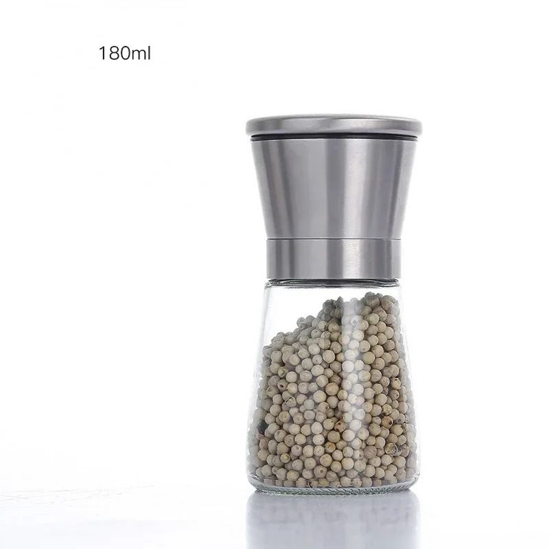 180/200ML Stainless Steel Pepper Grinder – Manual Spice Mill