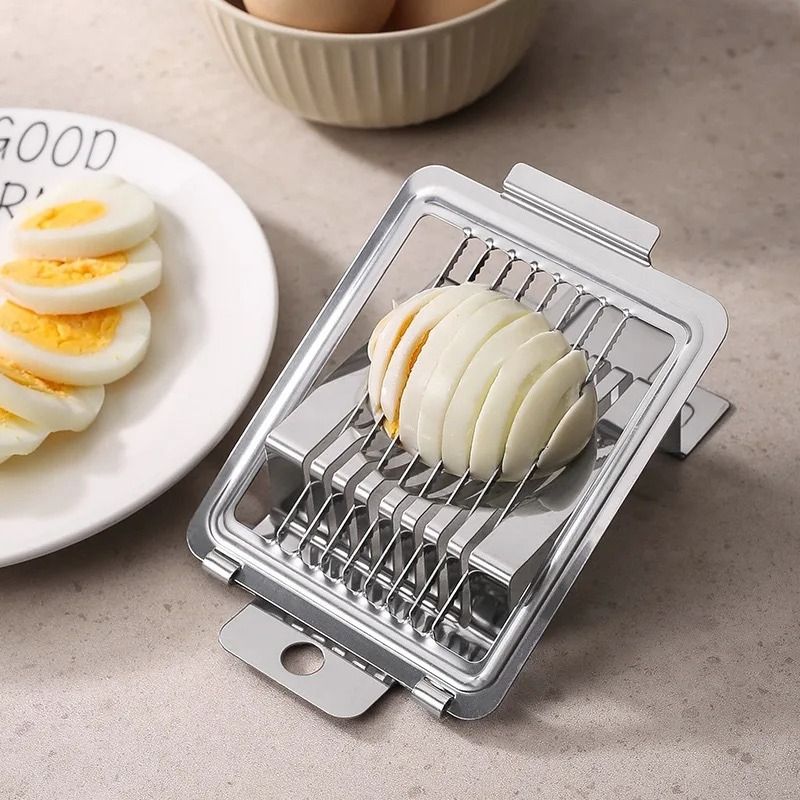Premium Stainless Steel Egg Slicer – Multifunctional Kitchen Cutter for Perfect Egg Slices