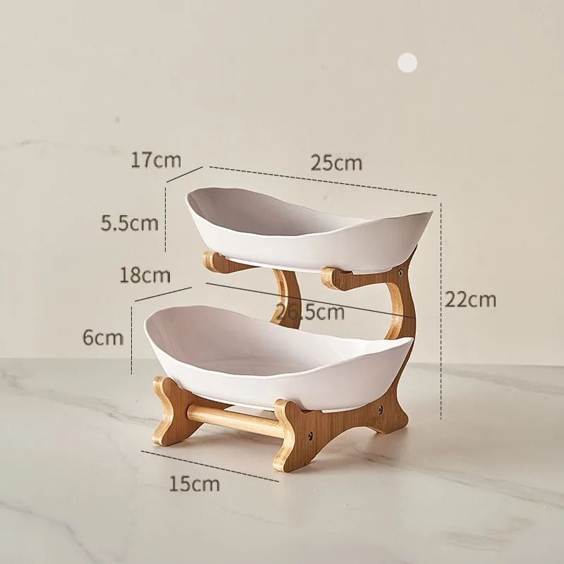 Modern 3-Layer Plastic Fruit Plate – Stylish Snack Dish, Candy Basket, Salad Bowl & Cake Stand for L