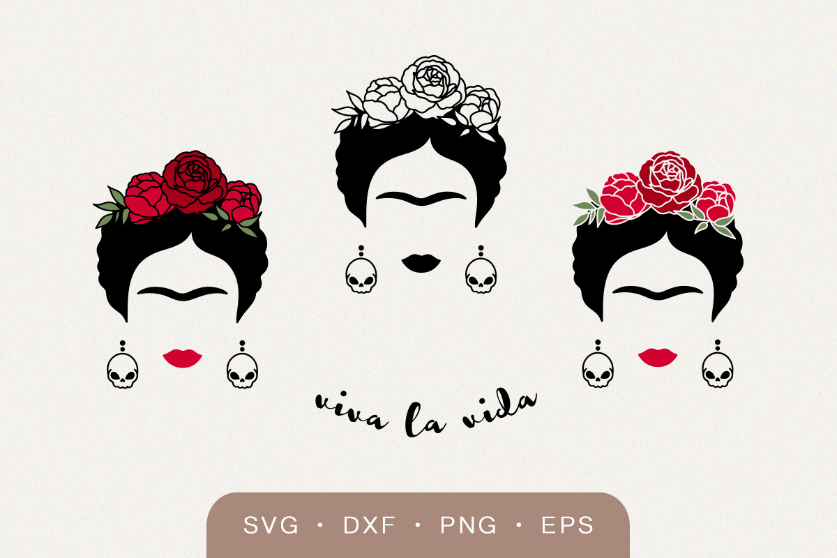 Frida Kahlo svg | Inspire Uplift
