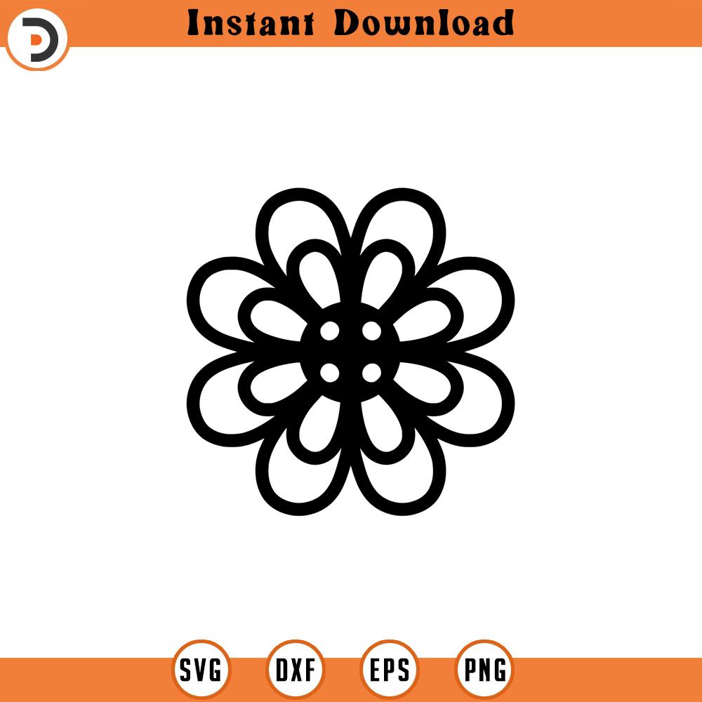 Flower SVG, Flower Decoration SVG, Flower Outline svg, Flora | Inspire ...