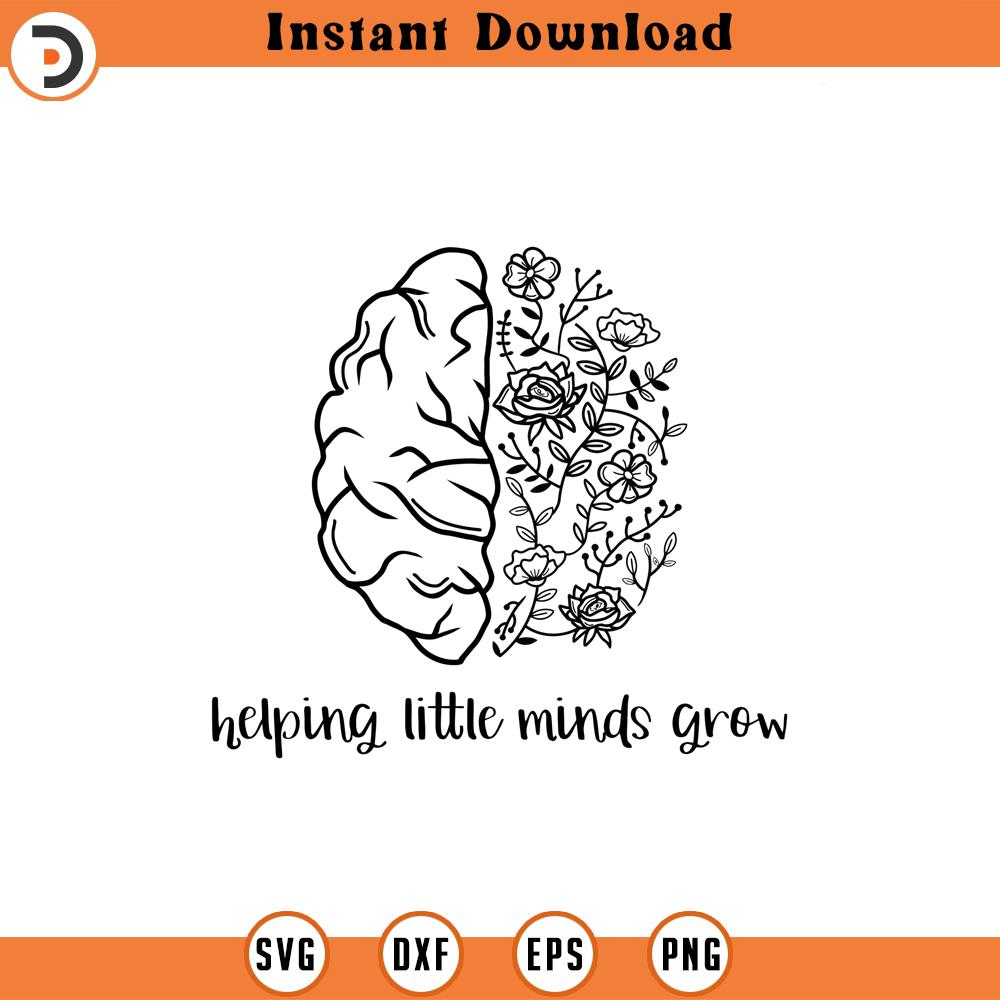 Helping Little Minds Grow svg png, Wildflowers svg, Teacher - Inspire ...