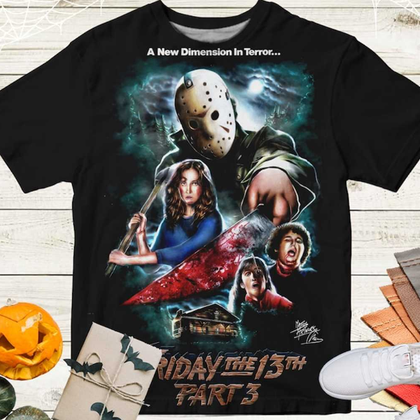 American Horror Franchise Friday The 13th 3D T Shirt, Friday | Inspire ...