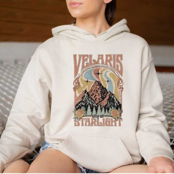 Velaris City Of Starlight Sweatshirt, ACOTAR Fan Pullover - View #2