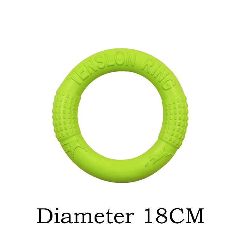 Large Dog Training Toy: 18/27CM EVA Interactive Ring Puller for Resistant Chewers & Flying Disc Play