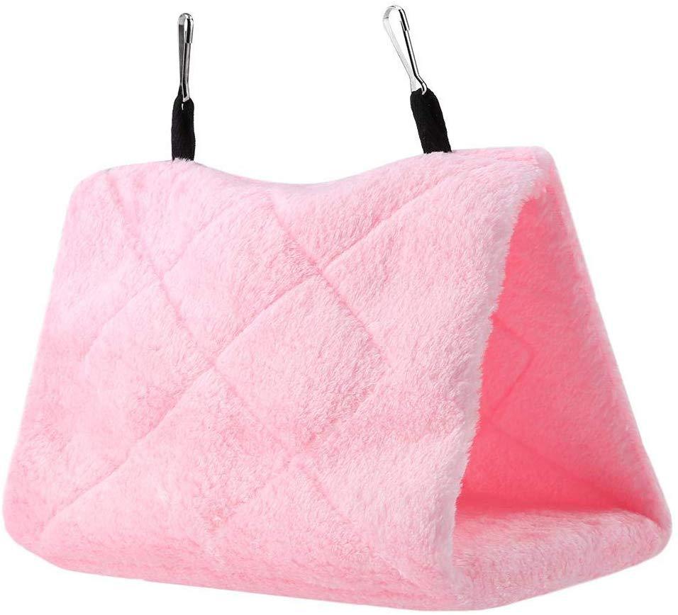 Soft & Warm Plush Parrot Hanging Cave Swing Toy: Cozy Nest for Pet Birds