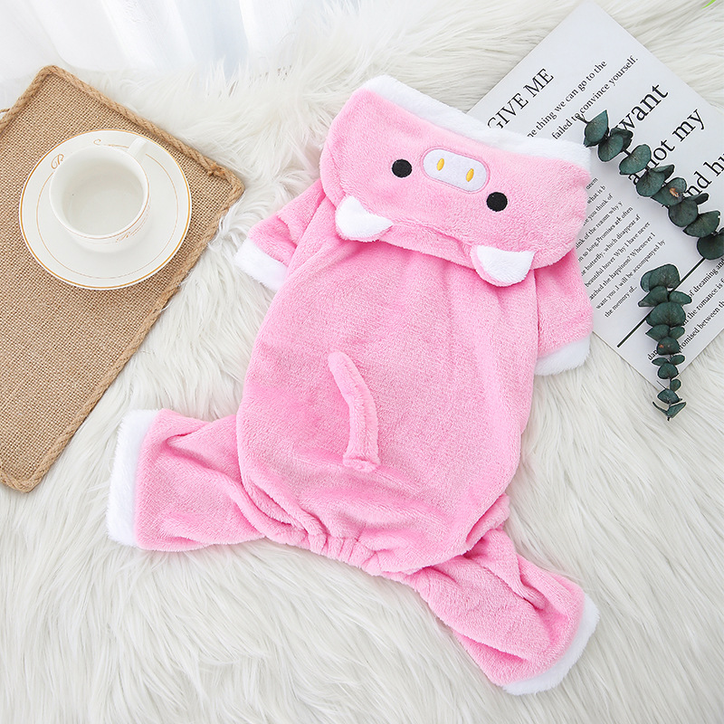 Warm Fleece Winter Dog Clothes: Hoodies, Coats, and Jumpsuits for Small Dogs and Puppies
