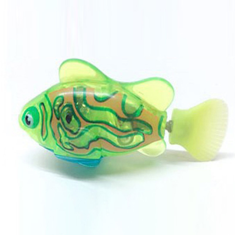 Interactive Electric Fish Toy for Cats and Dogs LED Swimming Robot Water Play Pet Toy