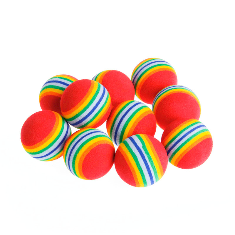 Interactive EVA Rainbow Cat Toys: Fun Play & Training Balls for Cats and Dogs