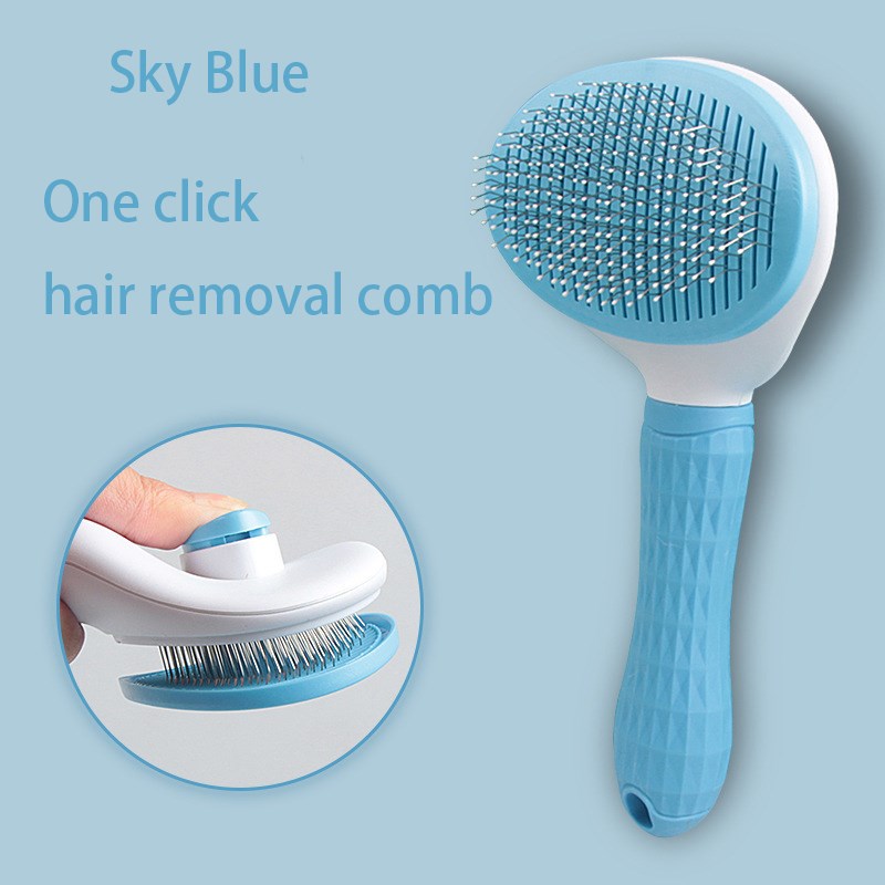 Dual-Sided Pet Hair Remover Brush, Dog & Cat Grooming Tool for Shedding Control | Soft Hair Brush for Puppies & Kittens