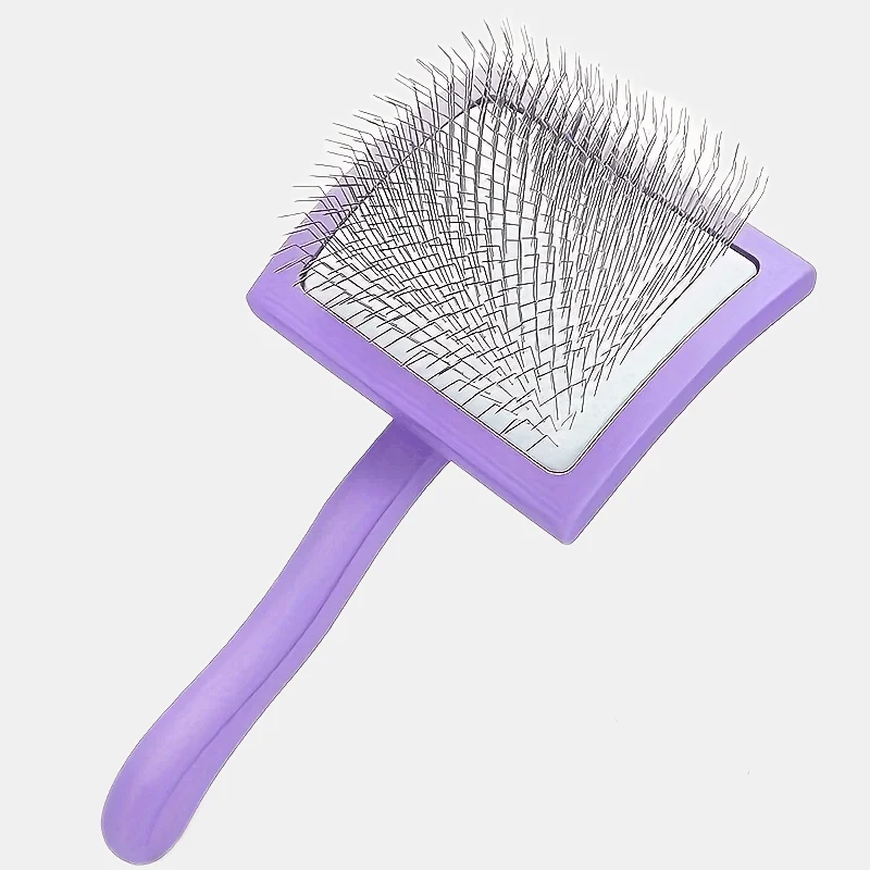 Extra Long Pin Slicker Brush for Doodles, Dogs & Cats Deshedding and Detangling Grooming Tool