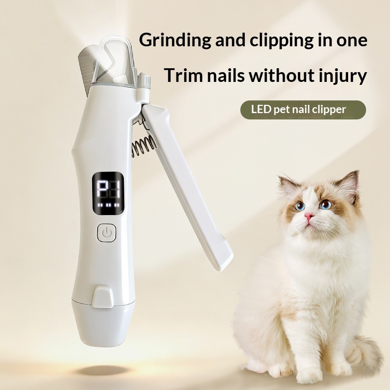 LumiTrim Pro LED Pet Nail Clipper and Grinder with Smart Digital Display