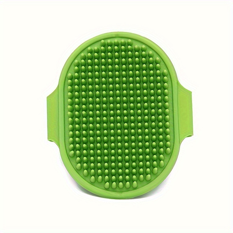 Premium Silicone Pet Bath & Dog Massage Brush Grooming Tool with Adjustable Handle