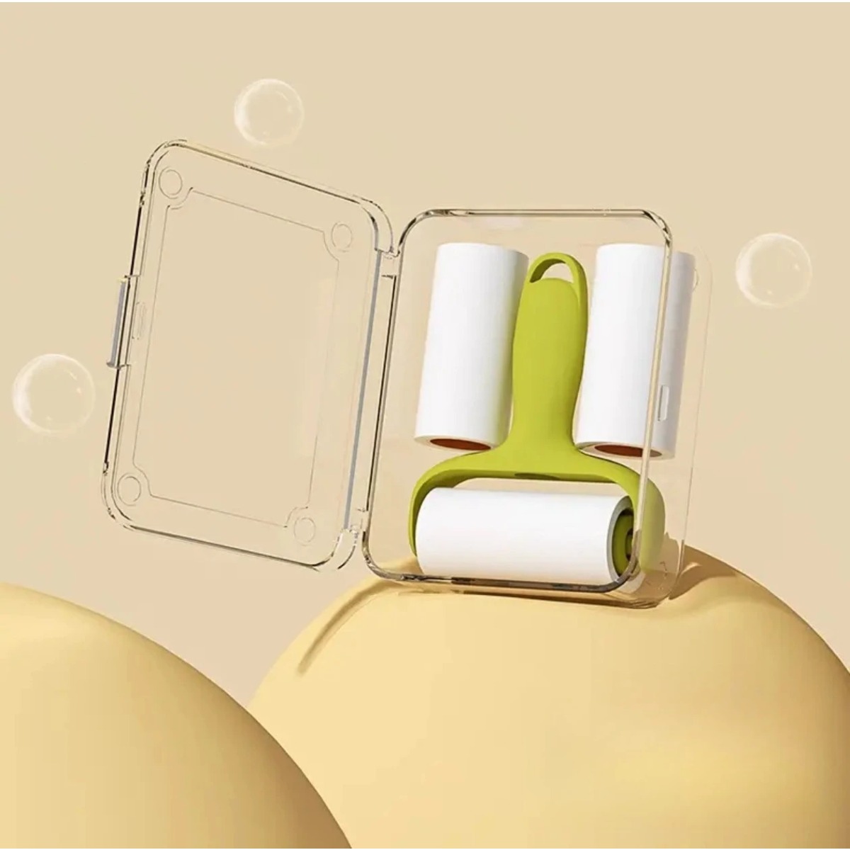 Portable Mini Pet Hair Remover Lint Roller High Adhesion Sticky Cleaner for Clothes, Car & Travel