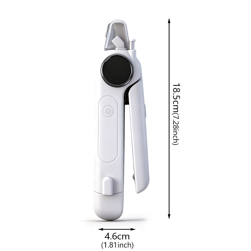 Glow Trim 2 in 1 Pet Nail Grinder & Pet Nail Clippers with Dual LED Safety Lights
