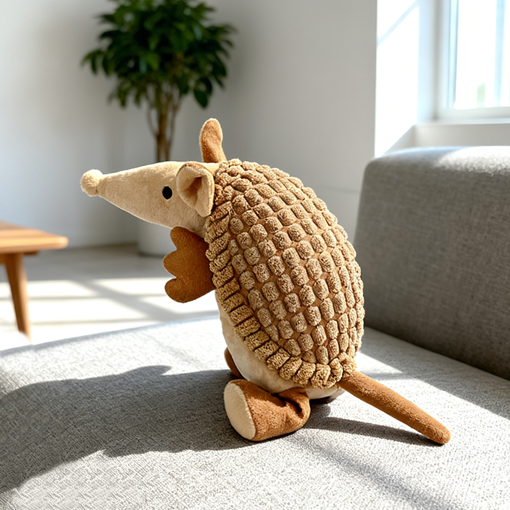 Calm Squeak Interactive Dog Toy Plush Companion for Chewers & Bored Pets