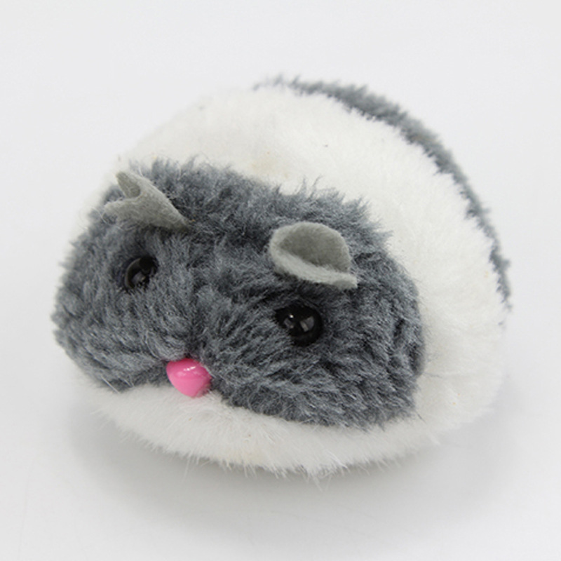 Interactive Plush Mouse Cat Toy with Realistic Shake Motion for Active Indoor Cats
