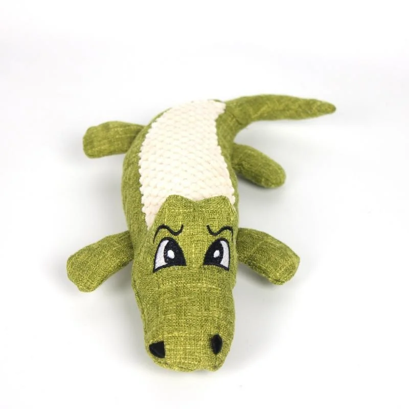 Interactive Squeaky Animal Plush Dog Toy for Chewing, Fetch & Play