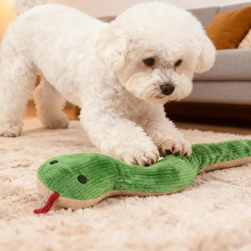 Crinkle Snake Kick Toy for Cats Interactive Cat Toy, Plush Kick Stick, Indoor Kitten Toy