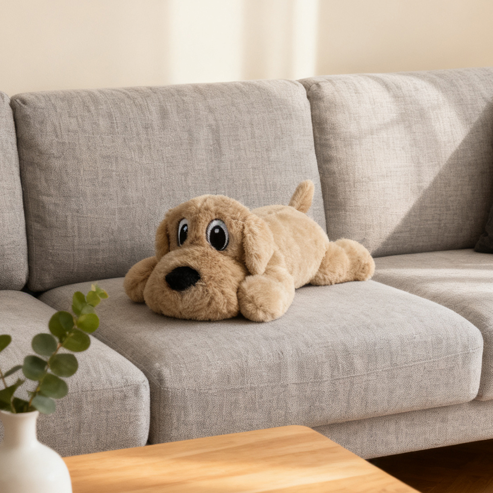 Calm Paws Interactive Plush Chew Toy for Dogs & Cats Durable Squeaky Pet Comfort Companions