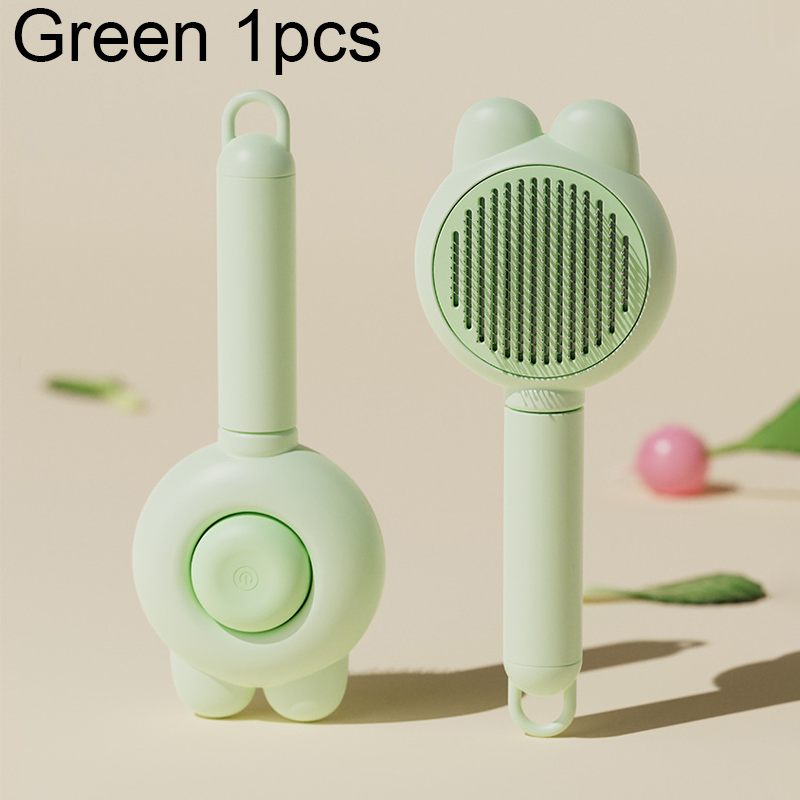 Magic Self Cleaning Pet Grooming Brush for Cats & Dogs with Gentle Massage Pins