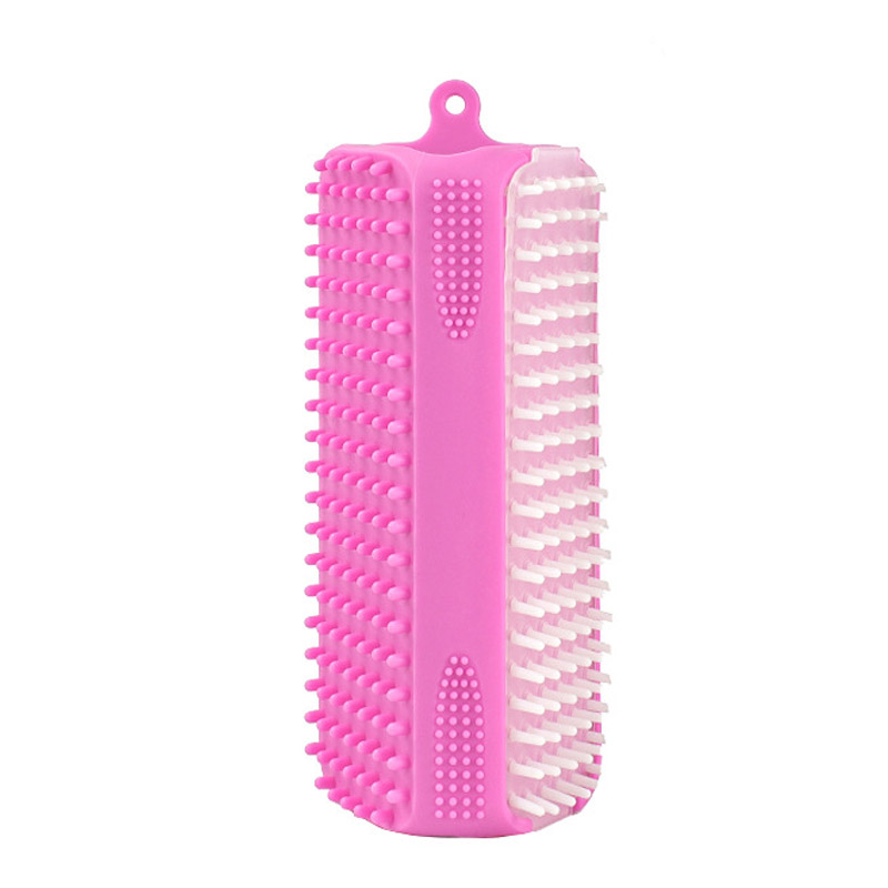 Silicone Pet Bath & Grooming Massage Brush for Deep Cleaning and Hair Removal
