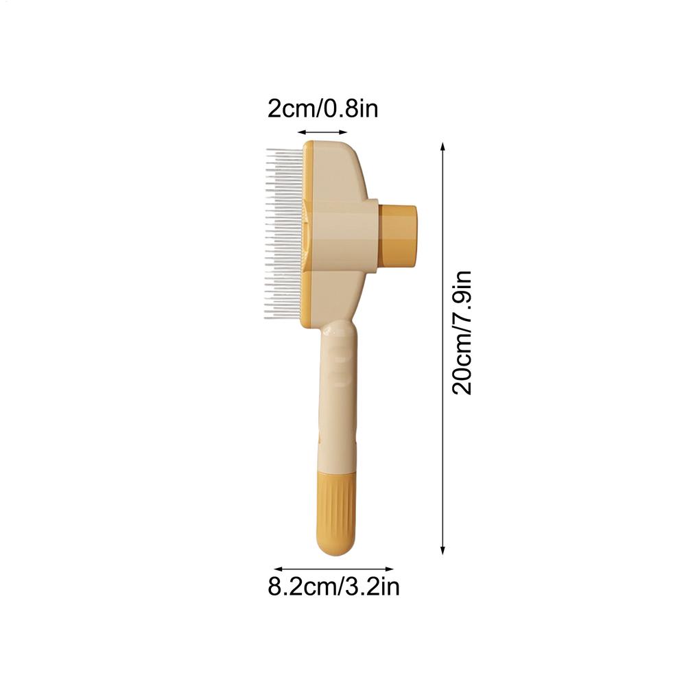 Self Cleaning Slicker Brush for Dogs & Cats Pet Grooming Brush with Deshedding & Detangling