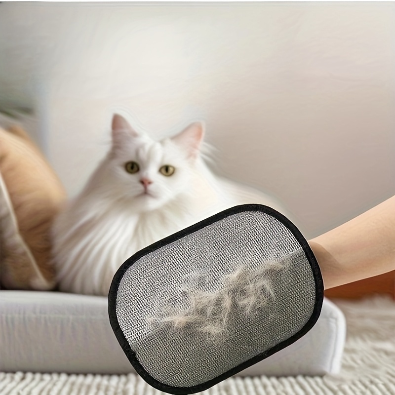 Dual Sided Pet Hair Remover Glove & Lint Brush for Furniture, Clothes and Pet Fur