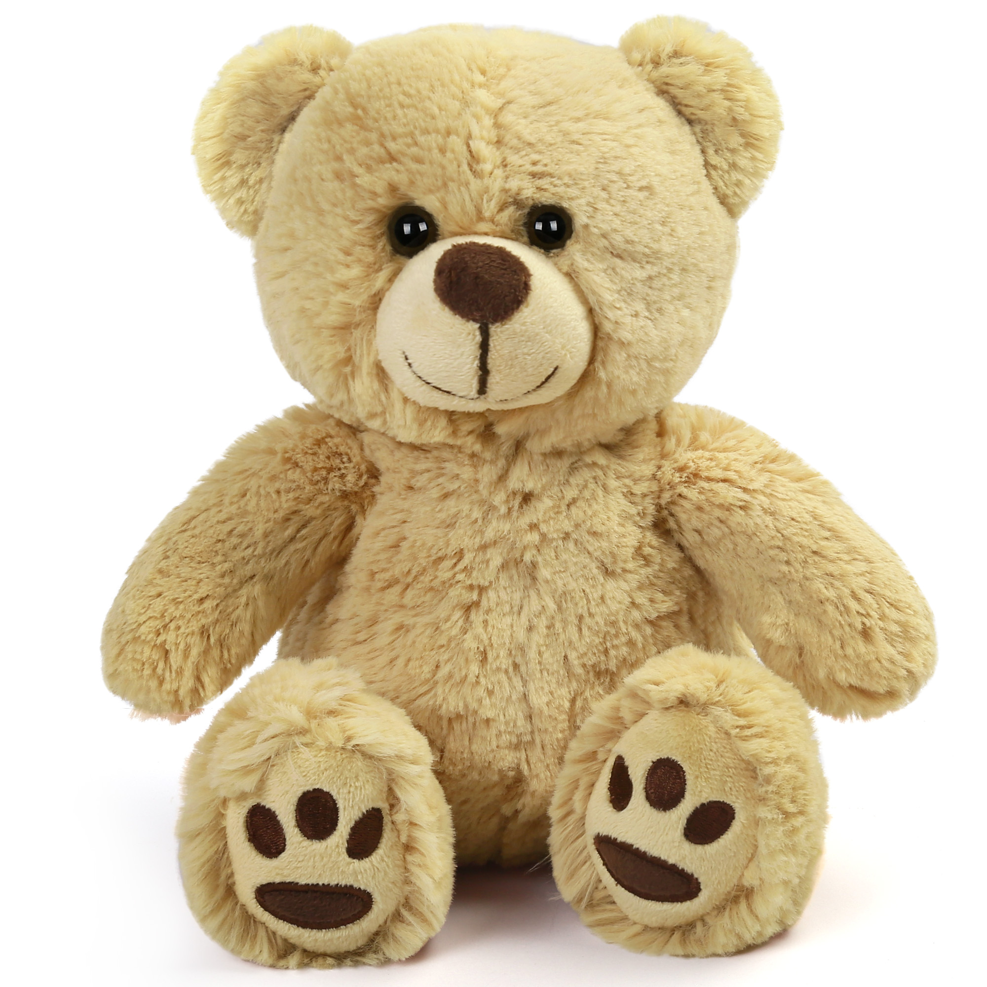 Teddy Bear Stuffed Animals, Brown Teddy Bear Plush Toy, Soft Plush Gifts for Kids, Baby Toddlers, Baby Shower Christmas