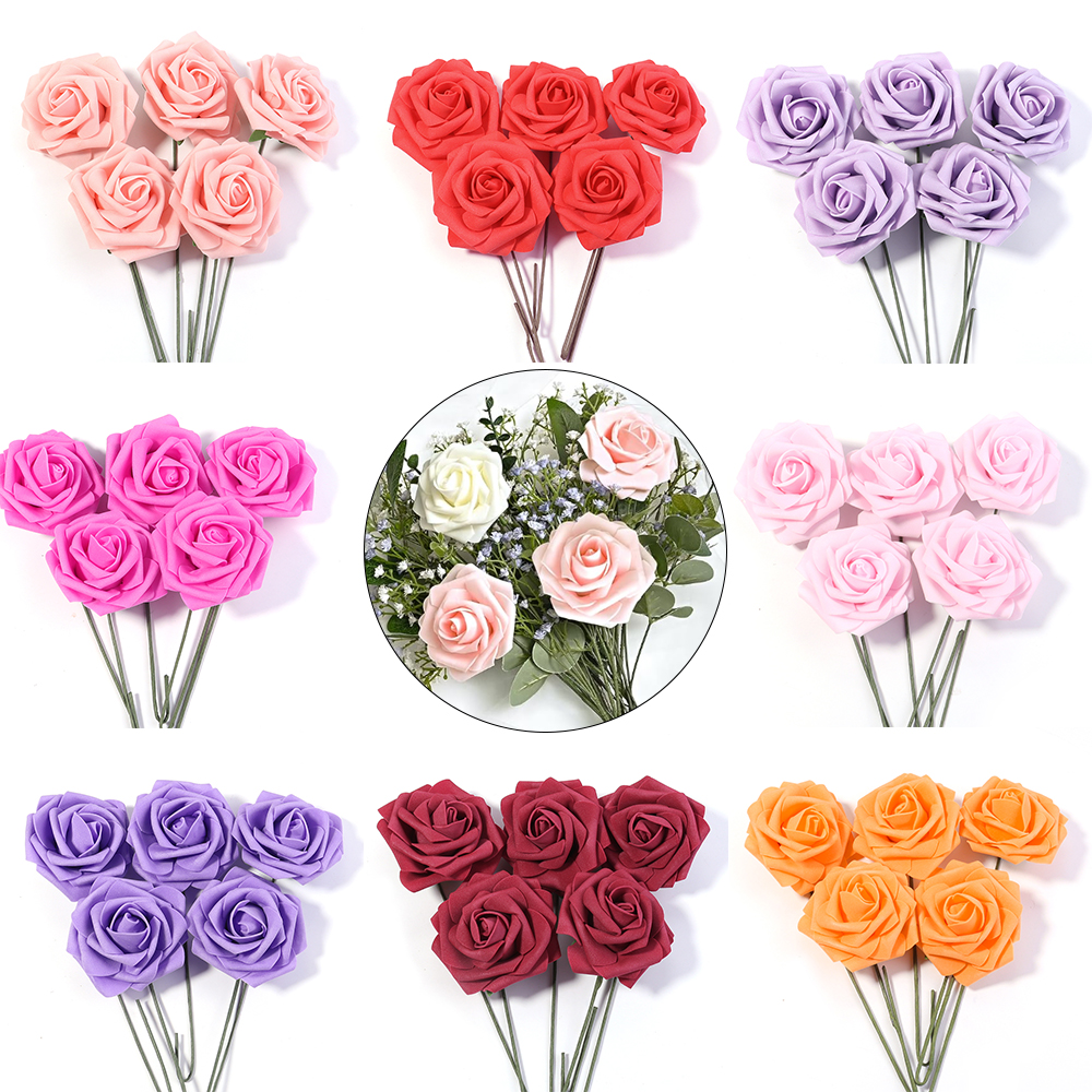 Artificial Foam Rose Flowers, DIY Wedding Decor, Fake Flower | Inspire ...