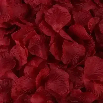 Lots Artificial Fake Rose Petal, Red Roses Petal Flower, Silk Petals for Valentines Day, Wedding, Party, Christmas Decor