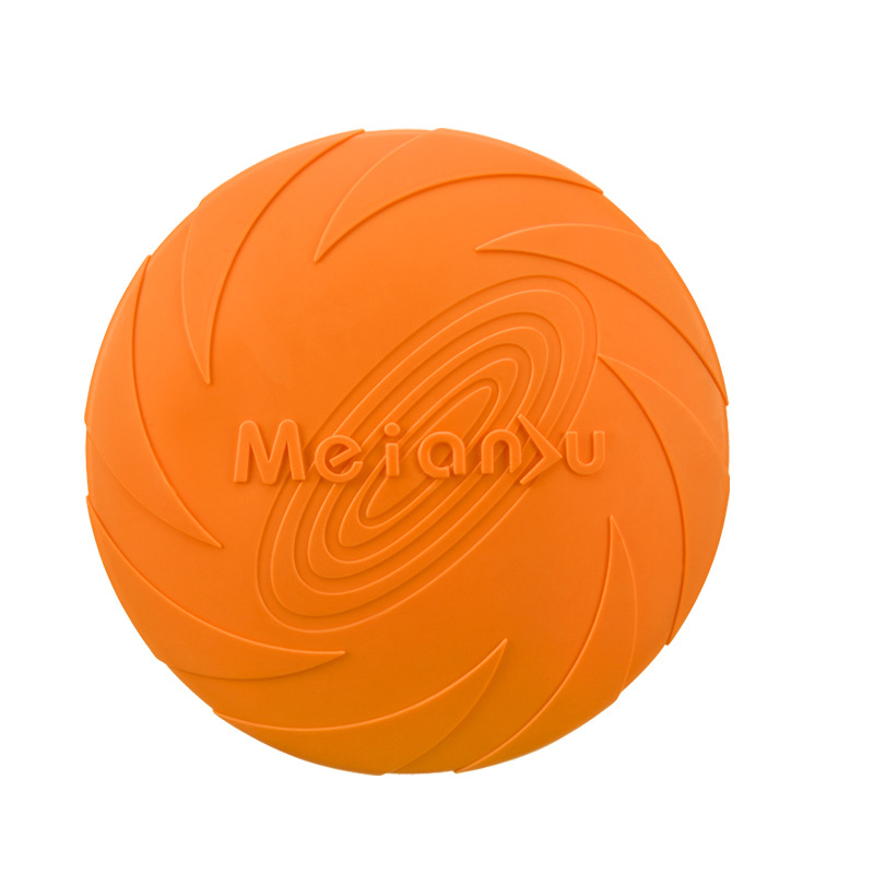 Soft Silicone Dog Flying Disc Fetch Toy for Training and Outdoor Play
