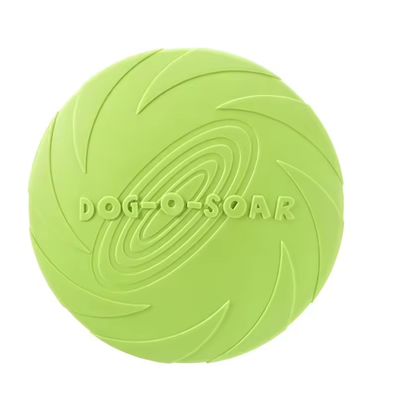 Soft Silicone Dog Flying Disc Fetch Toy for Puppy Training