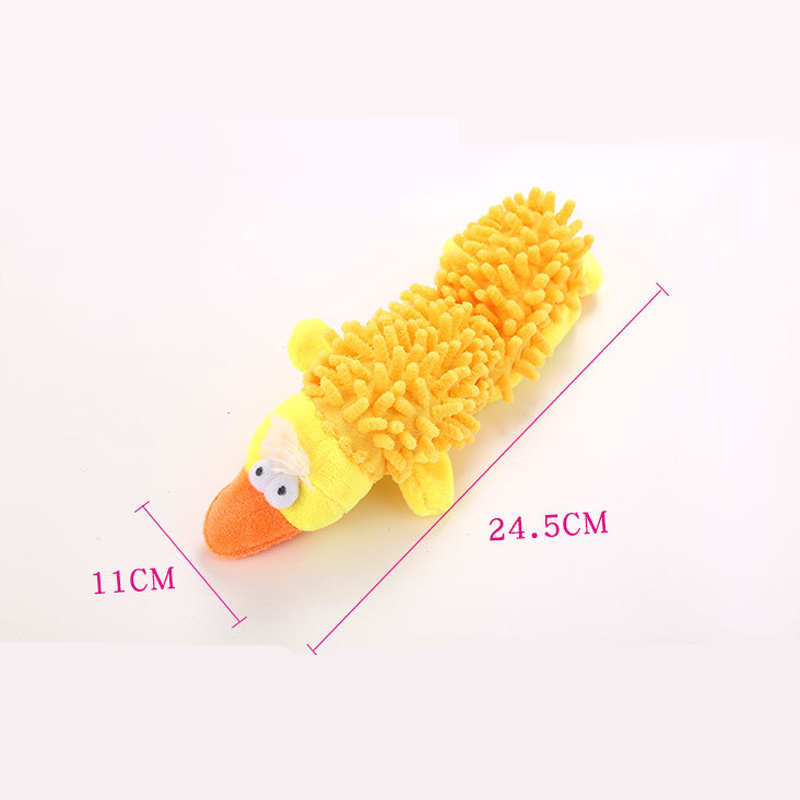 Durable Plush Dog Chew Toy with Squeaker for Small Breeds Perfect for Chihuahuas & Yorkies