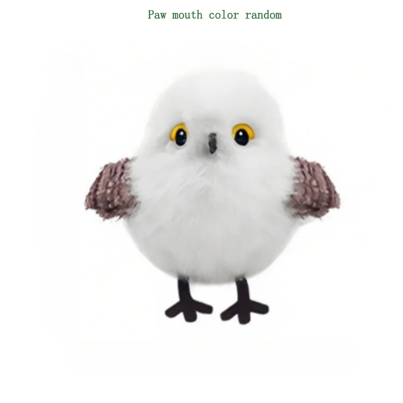 Interactive Flapping Bird Cat Toy Rechargeable Chirping Plush for Indoor Cats