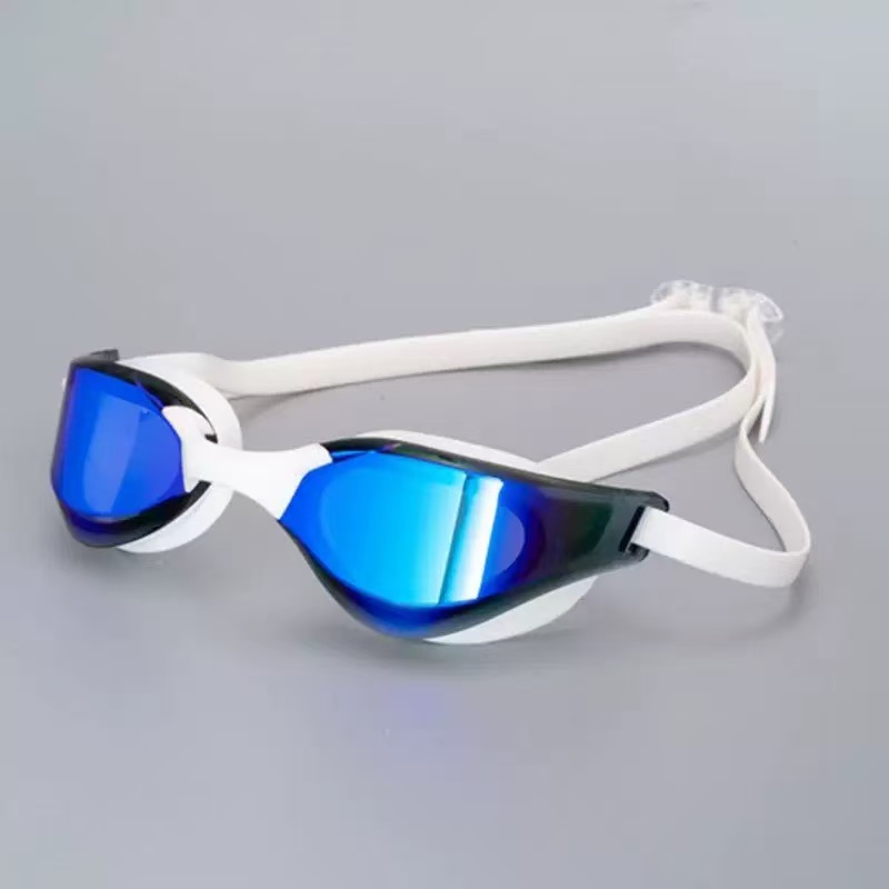 Anti Fog Mirrored Swimming Goggles with Earplugs for Men and Women