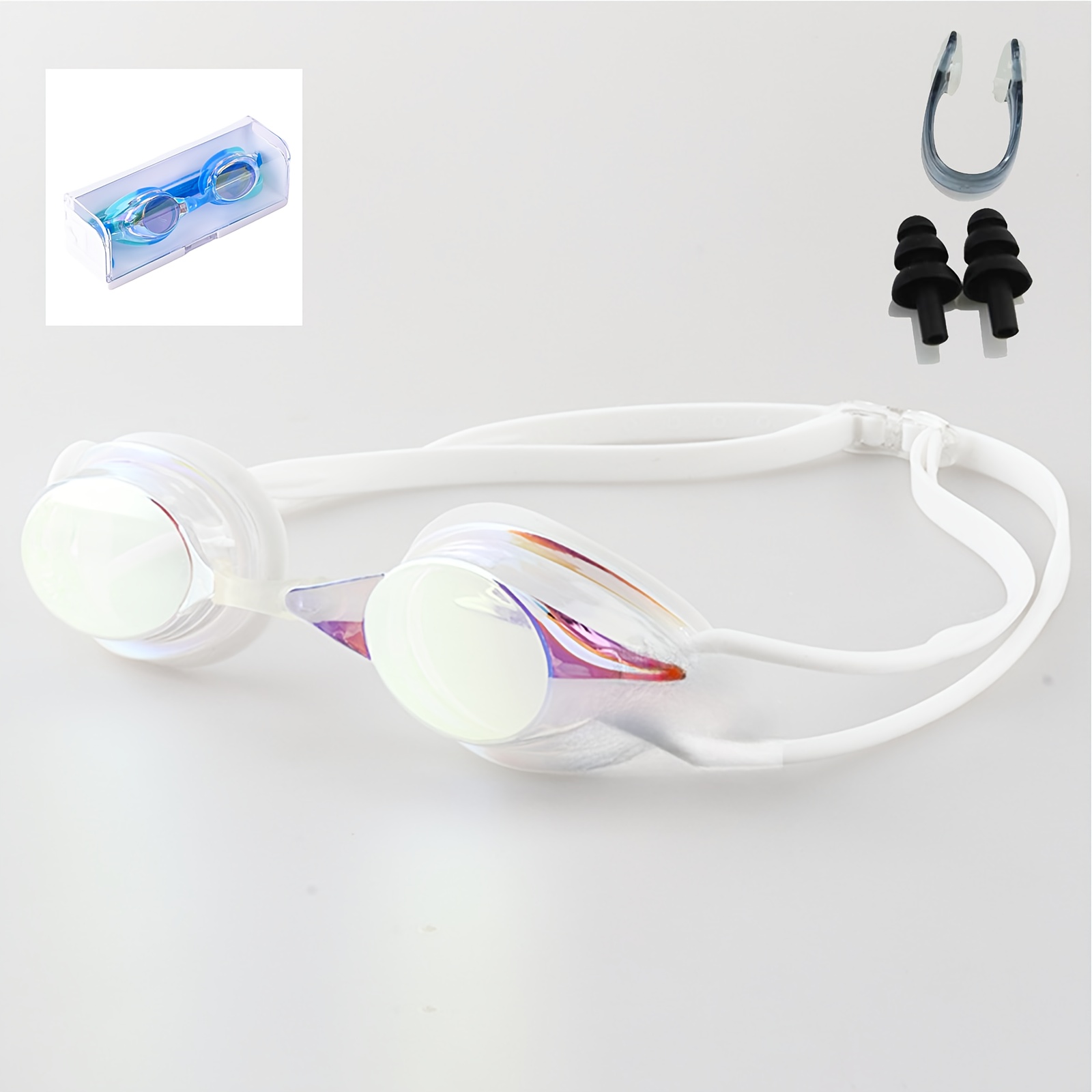 Hydro Clear Racing Swim Goggles Anti Fog Waterproof Competition Fit
