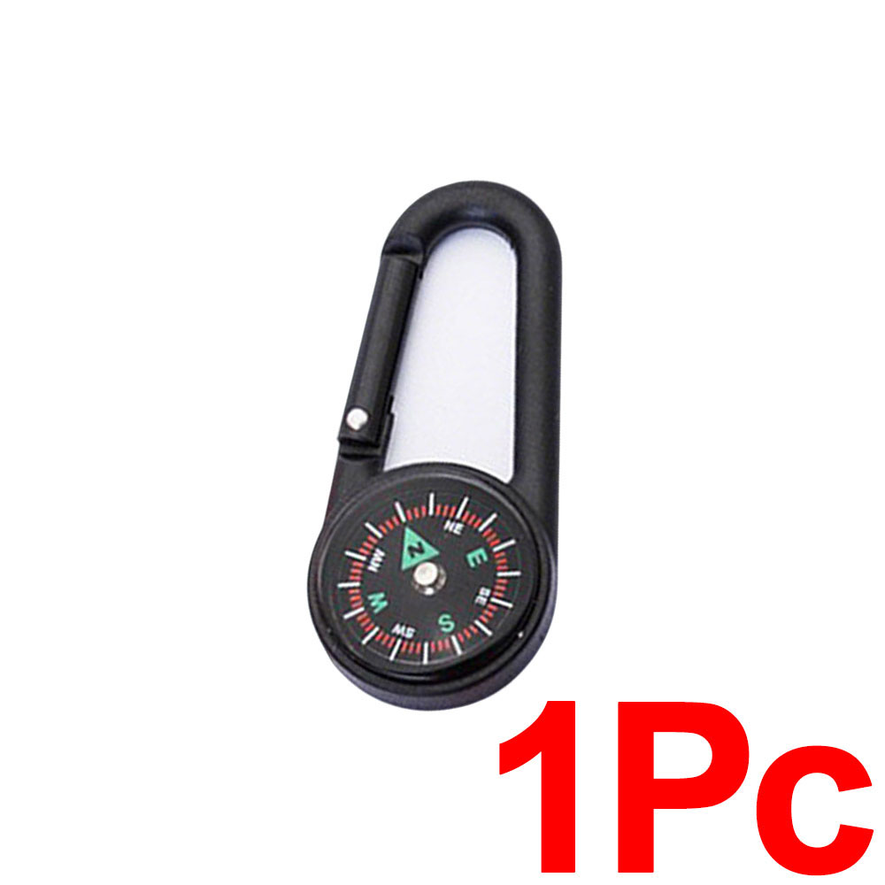 Mini Compass Carabiner Keychain for Hiking Camping and Backpack Travel