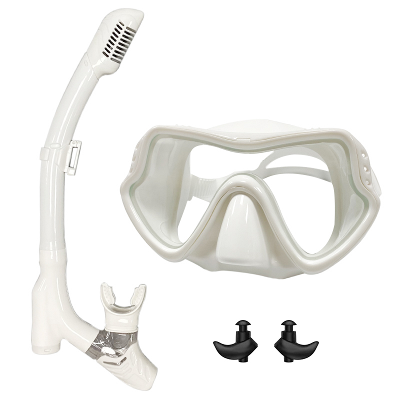 Snorkeling Gear for Adults Dry Top Snorkel Set with Anti Fog Diving Mask