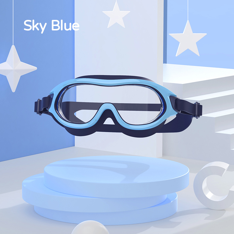 Kids Swim Goggles for Boys Girls Anti Fog Wide View Leakproof Swim Mask