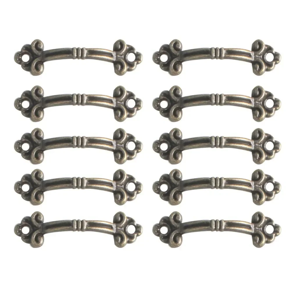 Vintage Antique Brass Drawer Pulls Pack for Jewelry Boxes and Cabinets