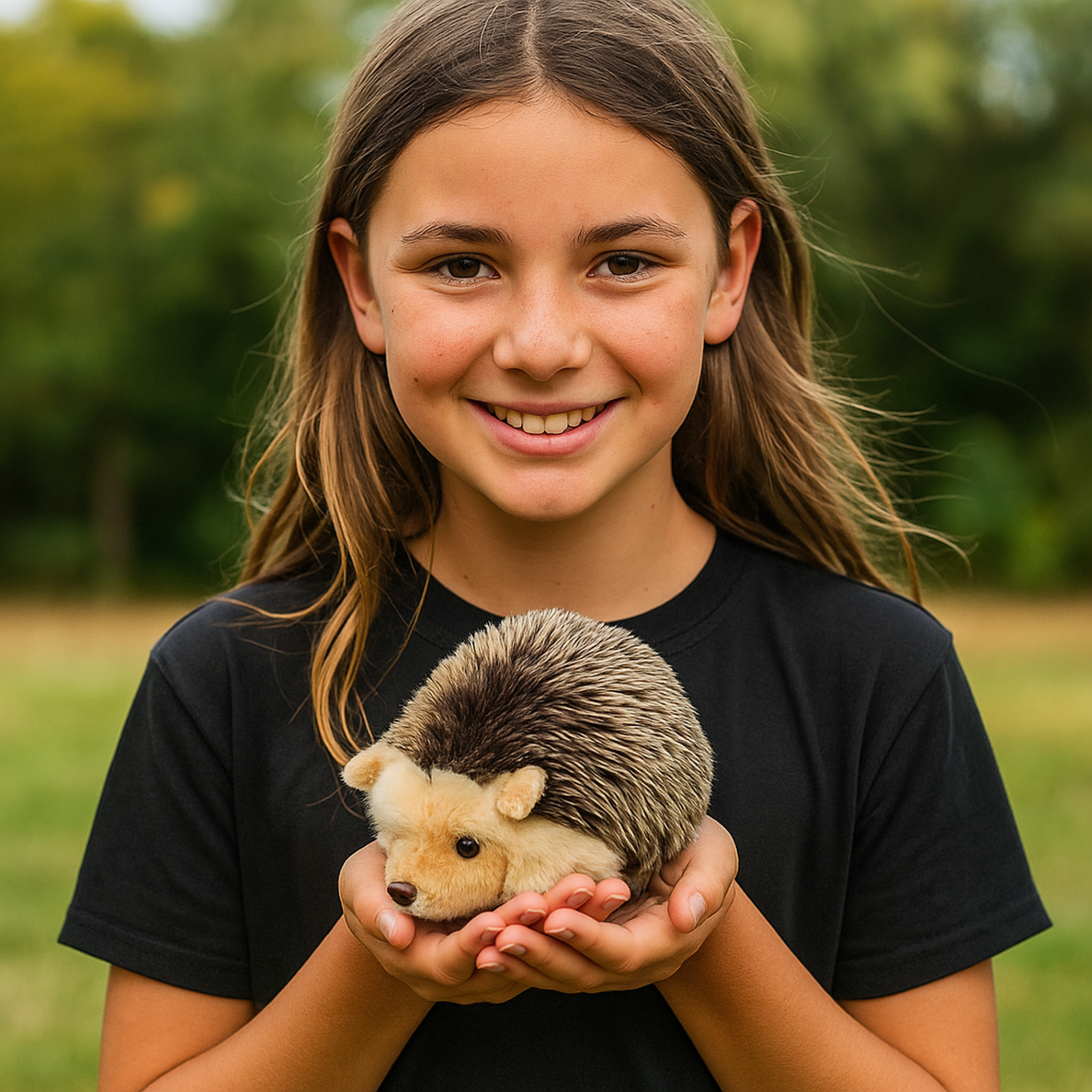 Plush Hedgehog Toy Soft Stuffed Animal Gift for Kids
