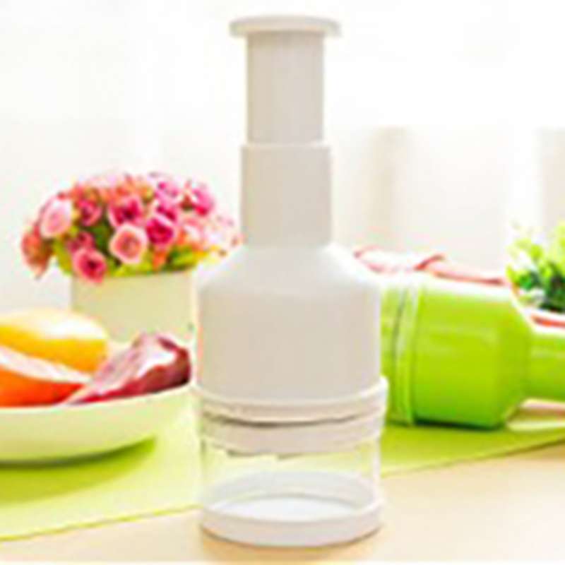 Stainless Steel Hand Press Vegetable Chopper & Garlic Ginger Cutter