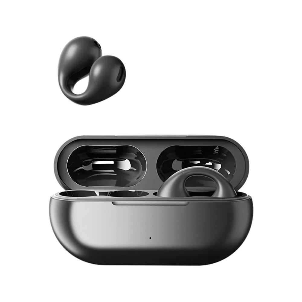 Wireless Bluetooth Earclip Earphones with Charging Case Sport Earbuds with HIFI Sound for Running