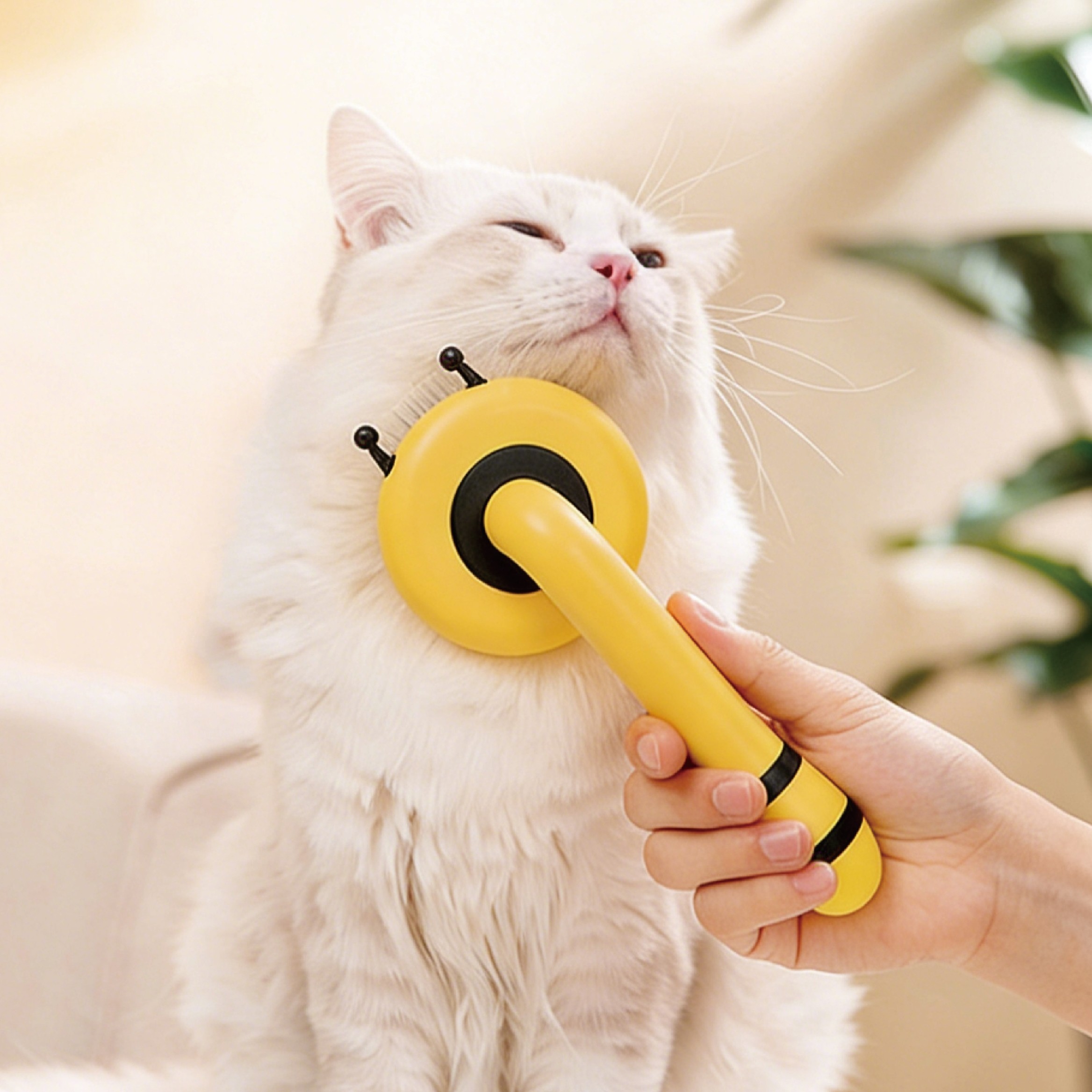 Ultimate Dog Hair Remover Grooming Brush & Self Cleaning Pet Grooming Comb for Long & Short Coats
