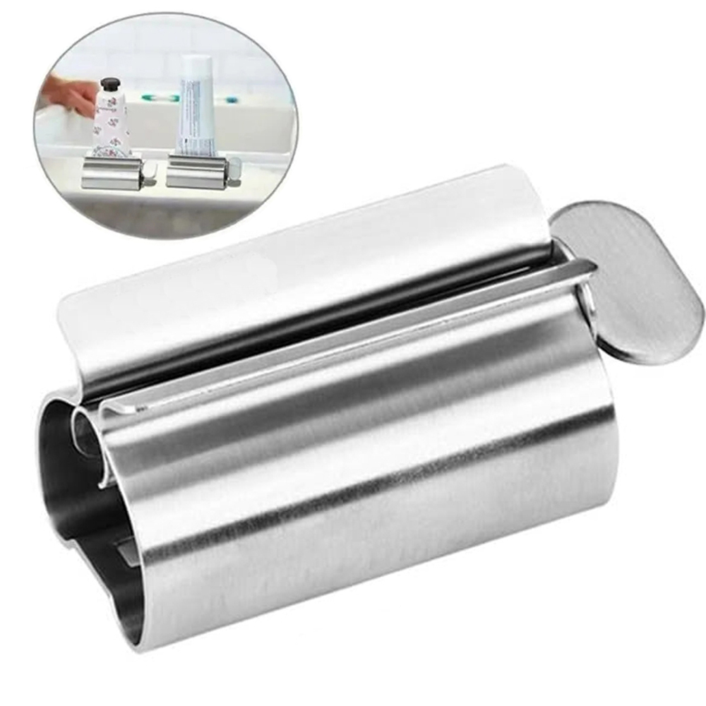 Premium Stainless Steel Toothpaste Squeezer & Tube Roller Dispenser for Ointments & Cosmetics