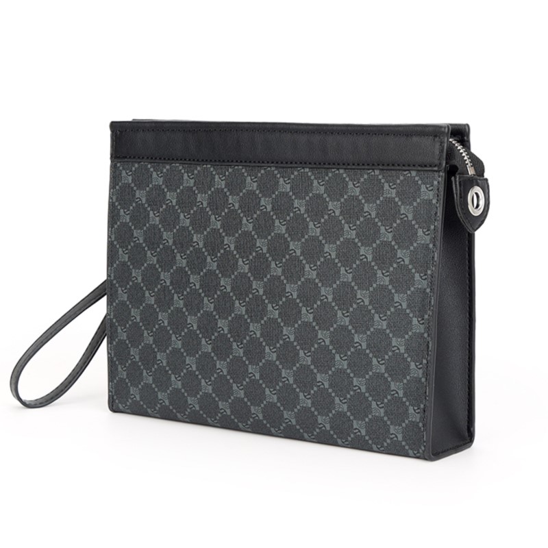 Premium Mens Business Wristlet Leather Phone Wallet Clutch Bag & Envelope Organizer