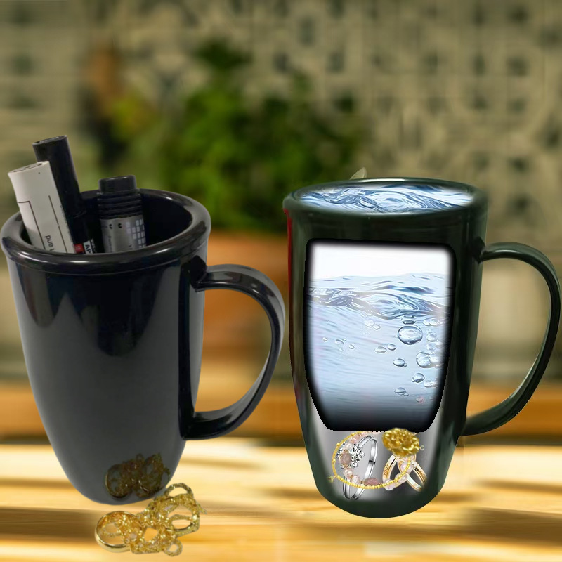 Portable Travel Water Bottle with Hidden Storage Compartment Secret Safe Bottle