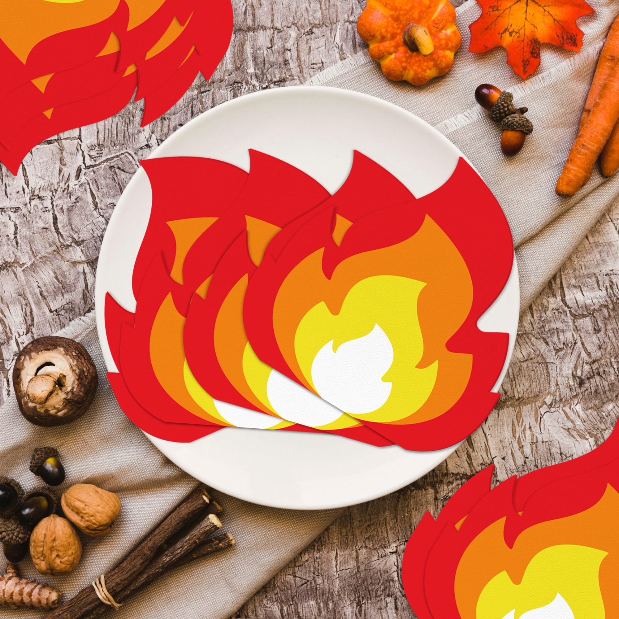Firefighter Theme Party Napkins Disposable Paper Napkins for Kids Birthday & Fire Truck Celebration