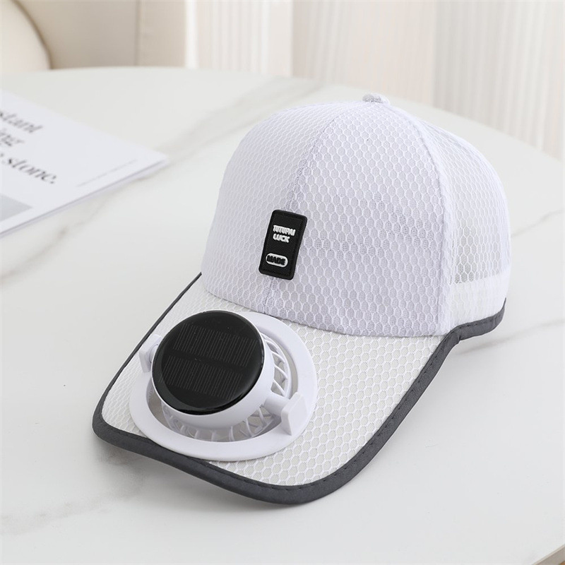 Solar Fan Hat USB Rechargeable Breathable Cooling Baseball Cap